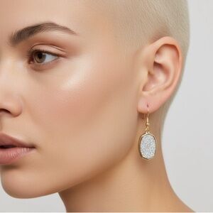 Jasmine Gold and Silver Textured Earrings